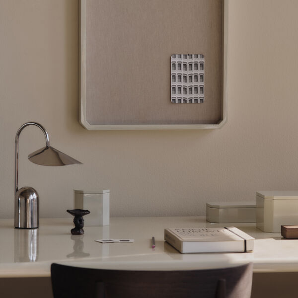 Arum Portable Lampe, stainless steel, Ferm Living