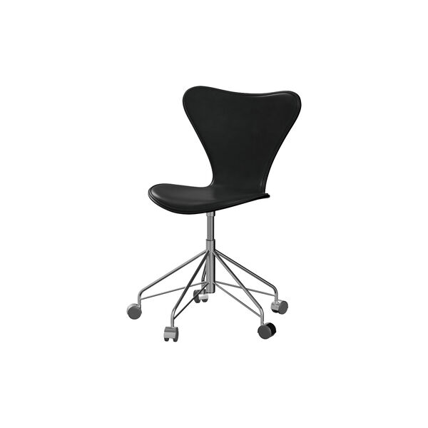 Serie 7&trade; 3117 forsidepolstret kontorstol, Grace Black, Fritz Hansen
