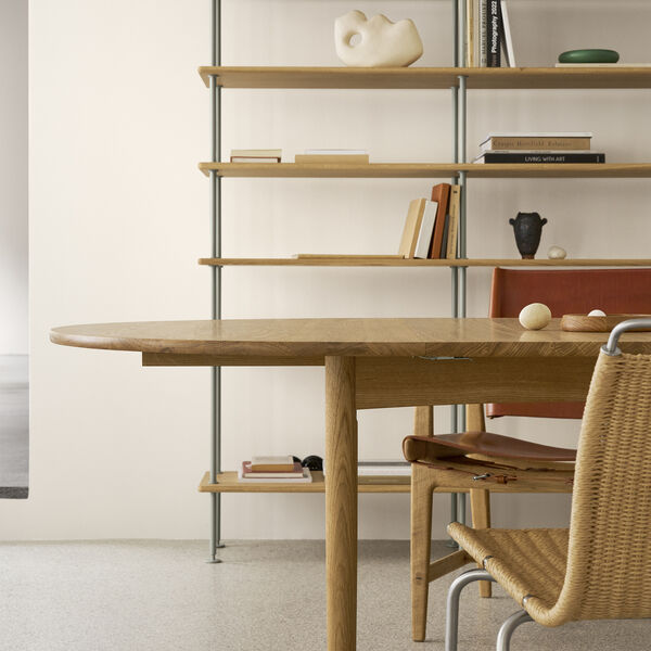 BM0121 spisebord, olieret eg, Carl Hansen & Søn