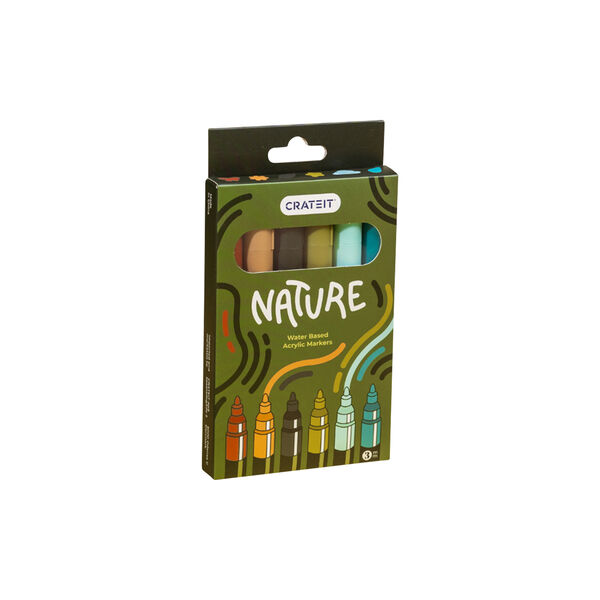 Nature Tuscher 3 mm 6 stk., Crateit