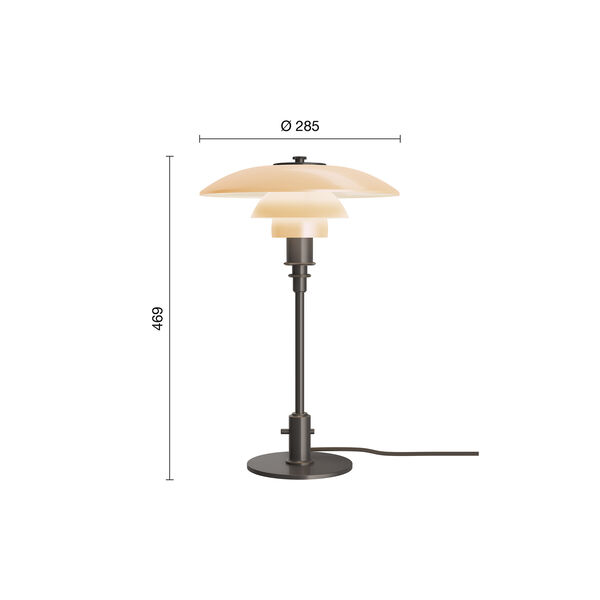 PH 3/2 Dusty Terracotta Limited Edition bordlampe, Louis Poulsen