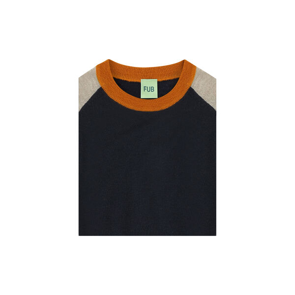 Colour Block Blouse, dark navy, FUB