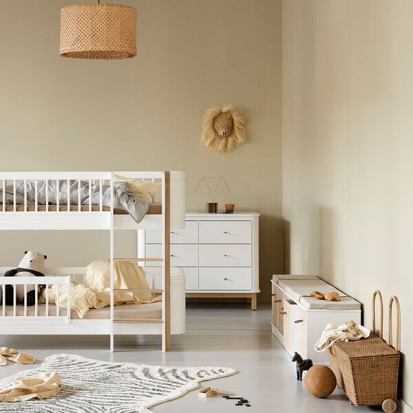 Wood reol 5x1 vandret med sokkel, Oliver Furniture