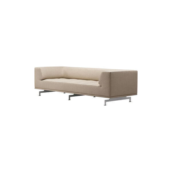 4511 Delphi 3 pers. sofa, keiga 242/aluminium, Fredericia Furniture