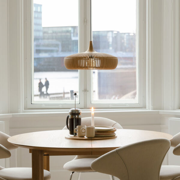 Clava Dine Wood Pendant, oak, UMAGE