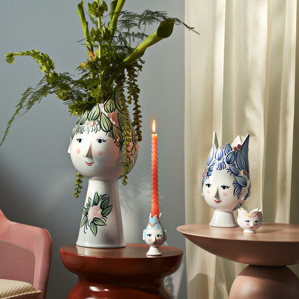 Titania Fyrfadsstage, pink, Bj&oslash;rn Wiinblad