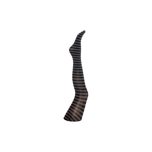 Vilma stripe tights, dark brown and black stripe, A MOÌ