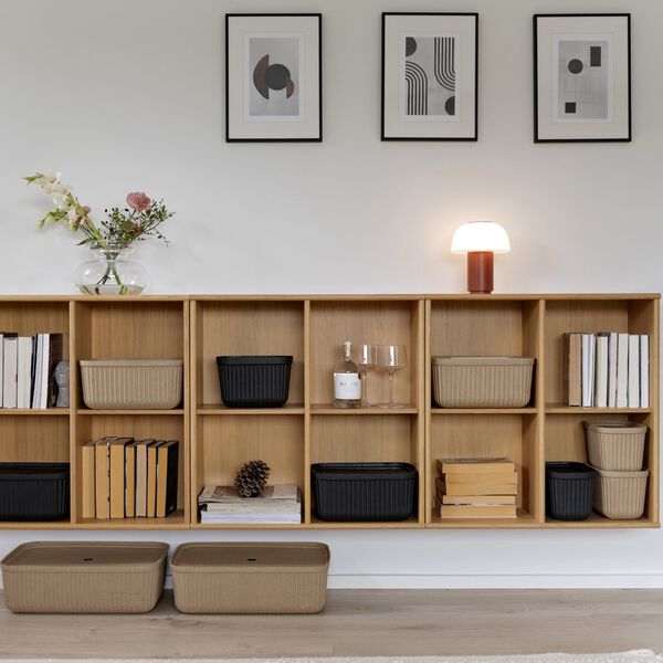 Pulp opbevaringsboks, natural brown, Zone Denmark