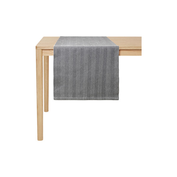 HERRINGBONE bordløber, dark grey, Georg Jensen Damask