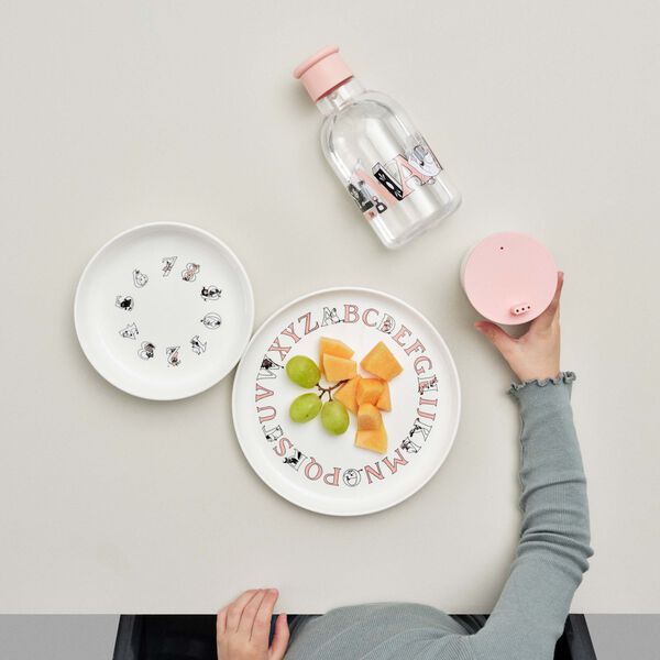 Moomin ABC tallerken &Oslash; 20 cm, moomin salmon, RIG-TIG