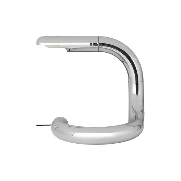 Aspide Table Lamp, chrome, GUBI