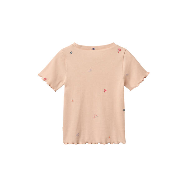Set T-shirt S/S & Pants Alicia, rose flowers, Wheat