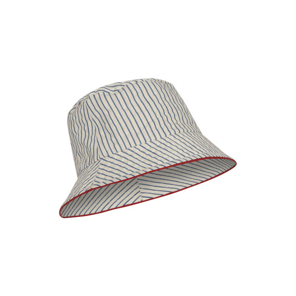 Ace Bucket Hat, stripe bluie, Konges Sl&oslash;jd