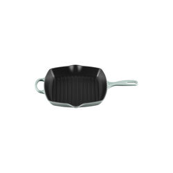 Signature st&oslash;bejern kvadratisk grillpande 26 cm, sea salt, Le Creuset