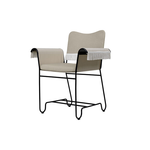 Tropique Dining Chair with Fringes, Udine Limonta 12/classic black, GUBI