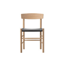 J39 Mogensen s&aelig;depolstret stol, s&aelig;bebehandlet eg/Omni 301 black, Fredericia Furniture