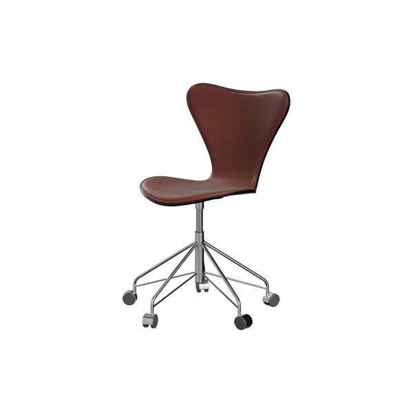 Serie 7&trade; 3117 forsidepolstret kontorstol, Grace Chestnut, Fritz Hansen