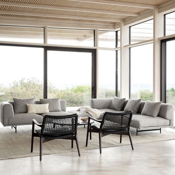 VIPP488 Cabin loungestol, m&oslash;rk eg/sort, Vipp