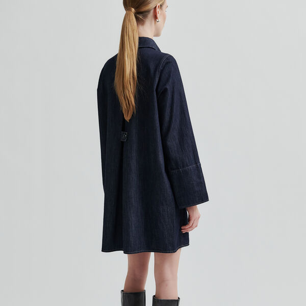 Dera Denim Tunic Dress, dark blue denim, Second Female