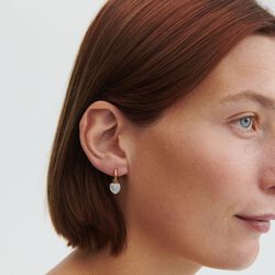 Ocean Heart Huggies, Pernille Corydon Jewellery