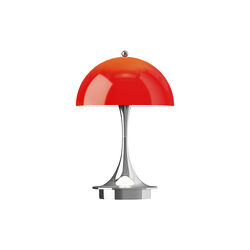 Panthella 160 Original Portable bordlampe, opal red, Louis Poulsen