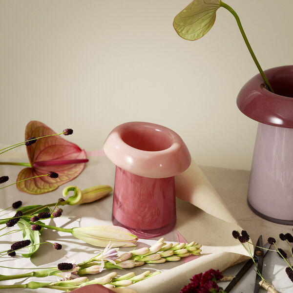 Soma Vase, koral/fersken, Holmegaard