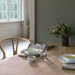 Hvid Riflet dyb tallerken &Oslash; 17 cm, Royal Copenhagen