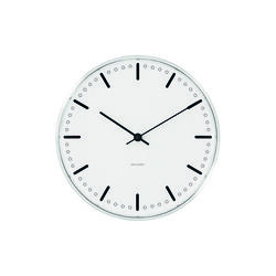 City Hall V&aelig;gur Medium, hvid, Arne Jacobsen Clocks
