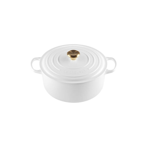 Signature rund st&oslash;bejernsgryde &Oslash; 28 cm, white, Le Creuset