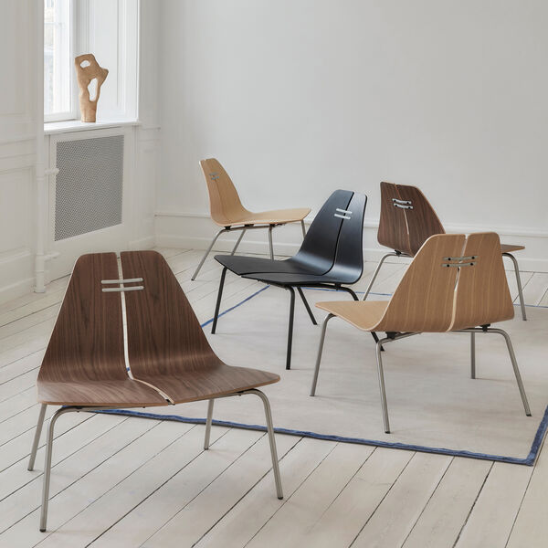 PK23&trade; loungestol, sortfarvet ask/sort, Fritz Hansen