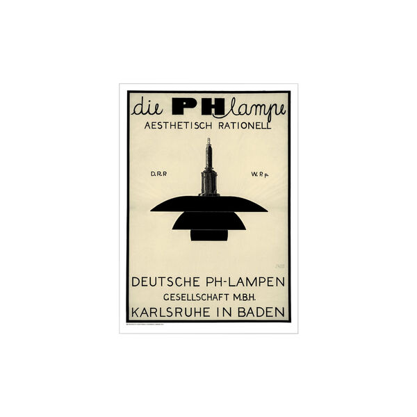 PH Lampe - Black, Poster & Frame