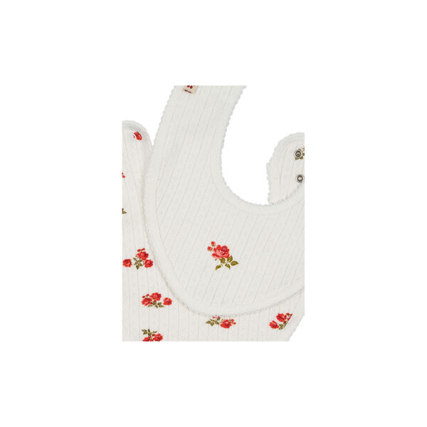 Minnie 2 Pack Bib, rose red/snow white, Konges Sløjd