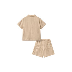 Set Shirt S/S & Shorts Svend, warm sand, Wheat