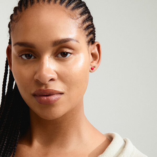 MAEVE &Oslash;restikker 2 s&aelig;t, gold plated, Pilgrim