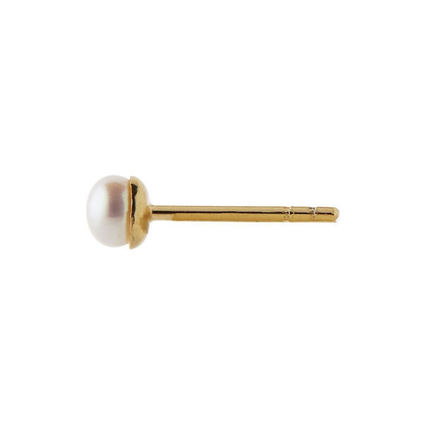 Tres Petit Pearl Earring Single, gold, Stine A Jewelry