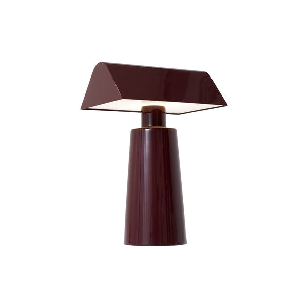 Caret MF1 Portable bordlampe, dark burgundy, &Tradition