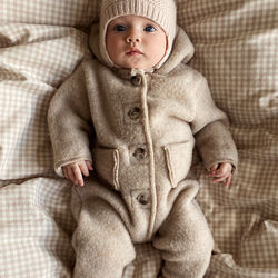 Teddy Onesie, oat, Lalaby