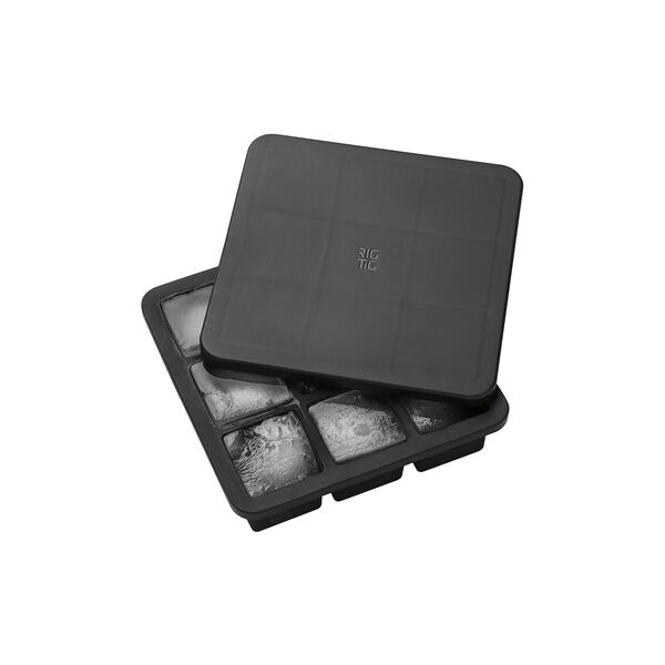 FREEZE-IT isterningbakke med låg stor, black, RIG-TIG