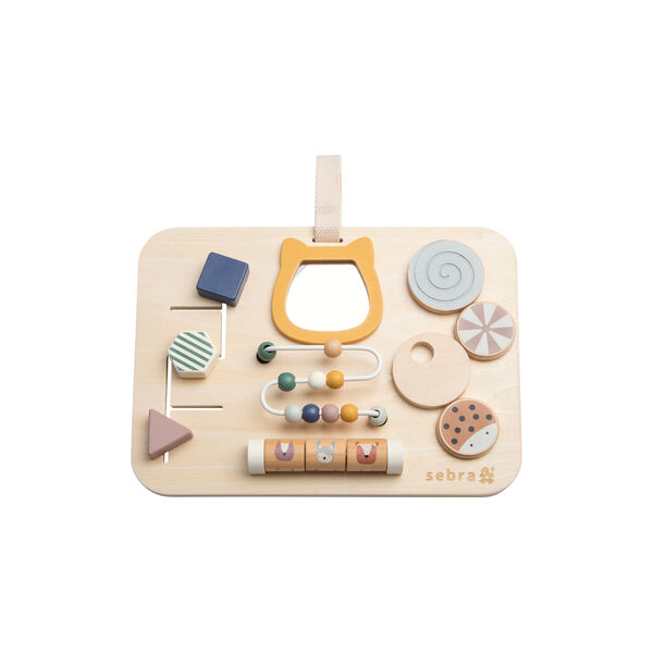 Woodland aktivitetspanel i tr&aelig;, Sebra