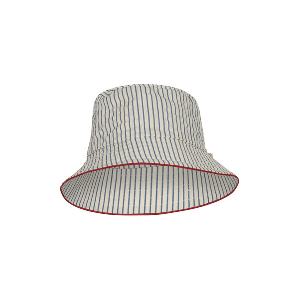 Ace Bucket Hat, stripe bluie, Konges Sl&oslash;jd