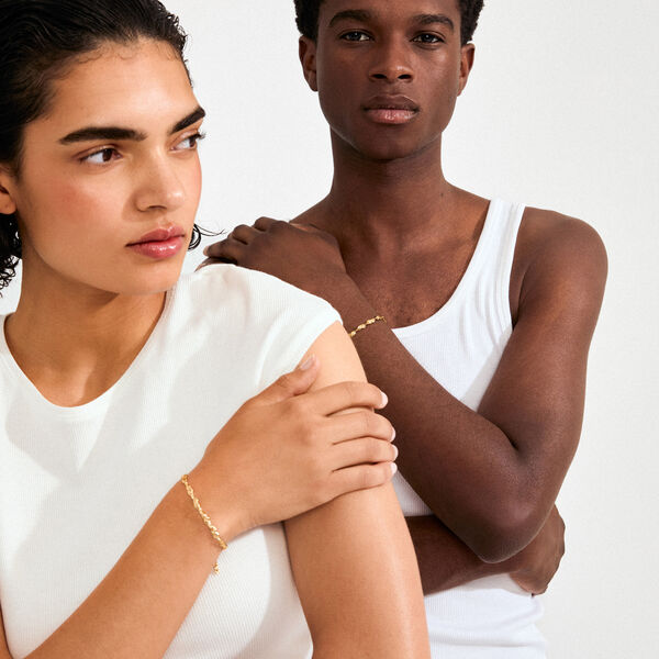 ELIYAH armb&aring;nd, guldbelagt, Pilgrim