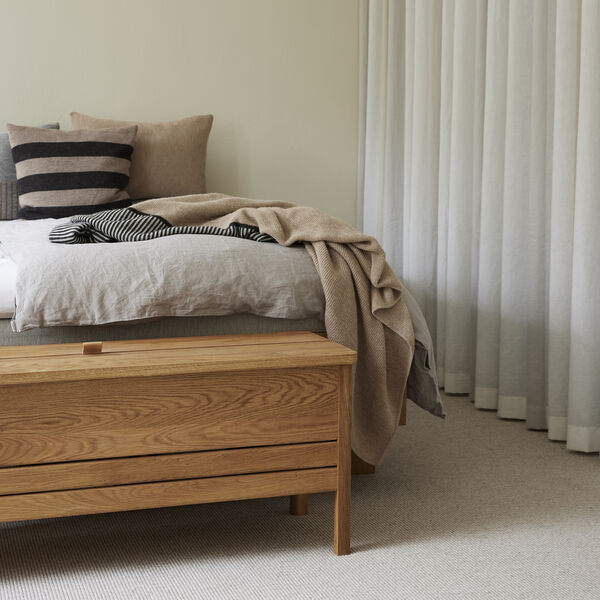 A Line Storage Bench, oak, Form & Refine