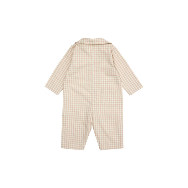 Classic PJ Suit, beige gingham Classic PJ Suit, beige gingham, Lalaby