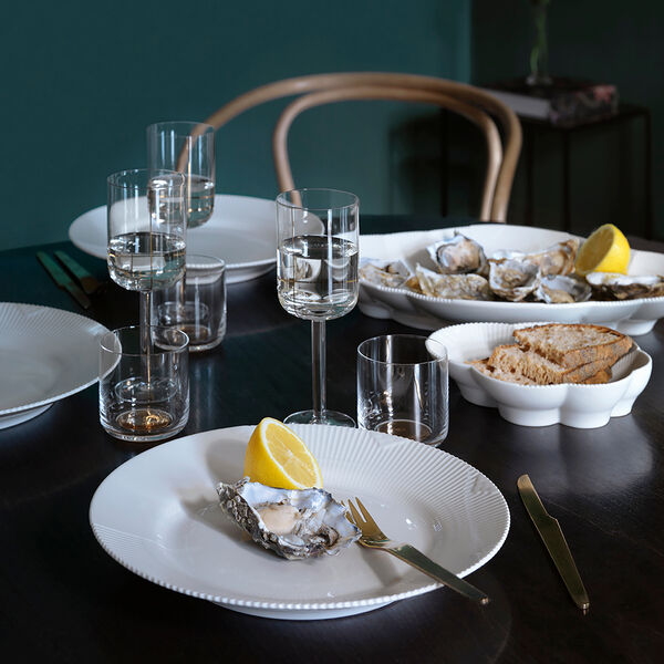 Hvid Elements fad 38,5 cm, Royal Copenhagen