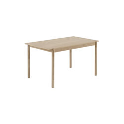 Linear Wood Table, oak veneer/oak, Muuto