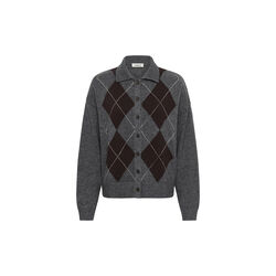 SLTone Polo Cardigan | Grey Melange | Cardigan, Soaked in Luxury