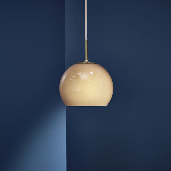 Ball Glass Pendant, cappuccino, FRANDSEN