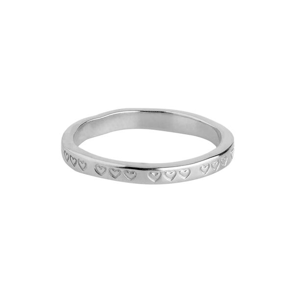Heart Ring, s&oslash;lv, ENAMEL Copenhagen