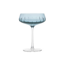 Champagne Coupe Single Cut, blue, Louise Roe