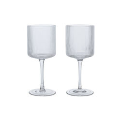Ripple Hvidvinsglas, clear, Ferm Living